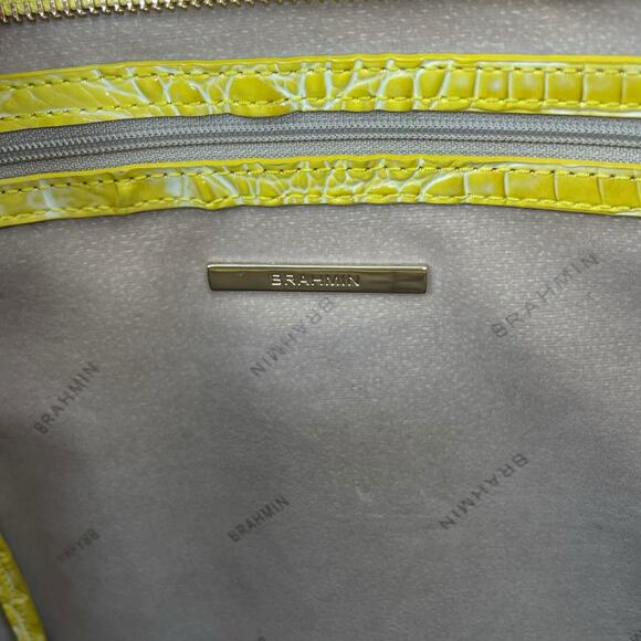 Brahmin Medium Asher Tote Bag Shoulder Bag Buttercup Melbourne Yellow - Picture 13 of 14